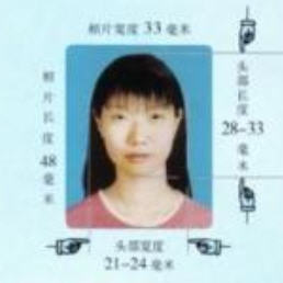 Chinese Passport Photo sample