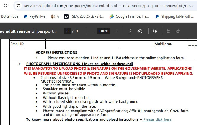 India passport photo size guide — 35x45 mm and 630x810 pixels